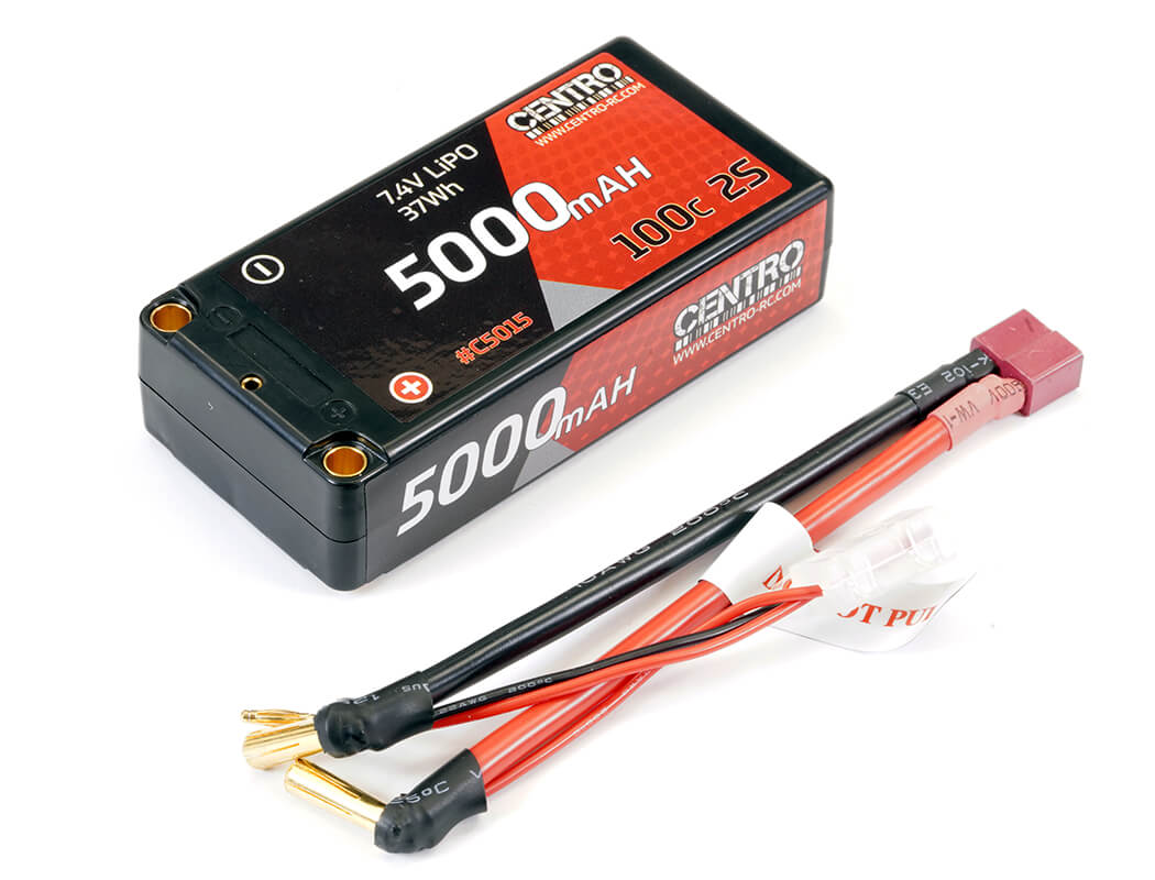 C5015 CENTRO 5000MAH 2S 7.4V 100C HARDCASE SHORTY LIPO BATTERY - Image 3