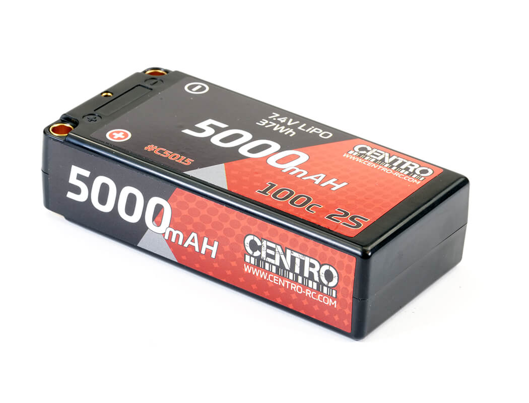 C5015 CENTRO 5000MAH 2S 7.4V 100C HARDCASE SHORTY LIPO BATTERY - Image 4