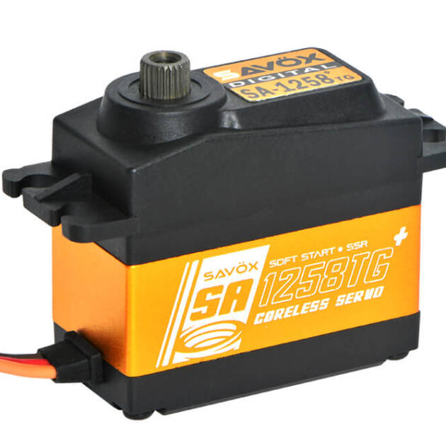 SAV-SA1258TG+ SAVOX AIR HIGH TORQUE CORELESS DIGITAL SERVO 12KG@6.0V - PLUS